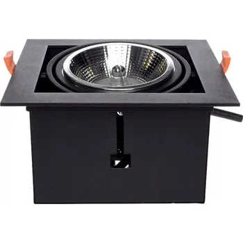 Stropní zapuštěné svítidlo Milagro 12 W GU10 19 cm, černé