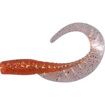 Umělá nástraha Twister DRAGON Maggot oranžová/stříbrný glitter *: Twister DRAGON Maggot oranžová/stříbrný glitter 2,0" (5,0cm) 20ks