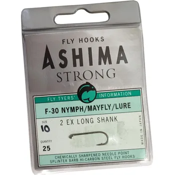 Rybářský háček Muškařský háček ASHIMA F-30 25ks *: Muškařský háček ASHIMA F-30 velikost 12. 25ks