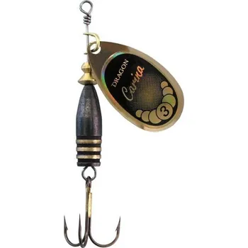 Umělá nástraha Dragon Rotační třpytka CARINA zlatá/černá *: Rotační třpytka CARINA zlatá/černá Velikost 3 (7g)