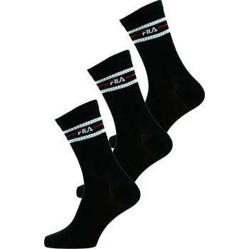 Pánská móda Ponožky FILA-F9092 SOCKS 3-PACK-200 BLACK Černá 43/46