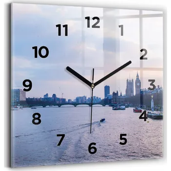 Hodiny Nástěnné hodiny Wallfluent bílé 30 cm