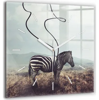 Hodiny Nástěnné hodiny Wallfluent hnědé 60 cm