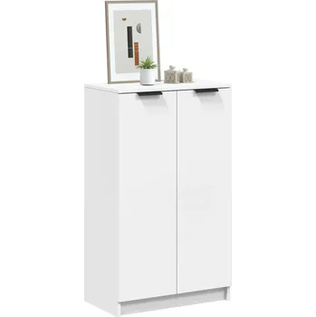 Botník Botník, bílá, 59x35x100 cm, materiál na bázi dřeva