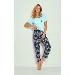 Taro 3329 tyrkysové dámské pyžamo Barva: tyrkysová, Velikost: M