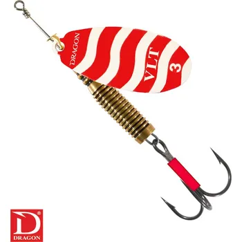 Umělá nástraha Dragon Rotační třpytka VELTICA bílá/červená *: Rotační třpytka VELTICA bílá/červená Velikost 0 (4g)