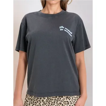 Sinsay - Bavlněné tričko s nápisem - šedá - 8821J-90X - 8821J-90X-XS