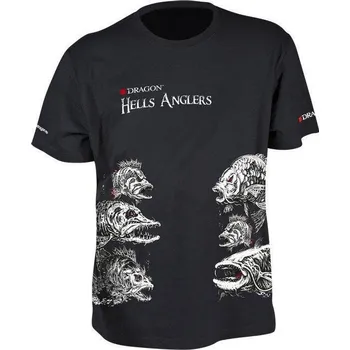 Pánské tričko Tričko DRAGON Hells Anglers 2017 - mix *: Tričko DRAGON Hells Anglers 2017 - mix Velikost L