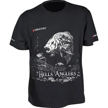 Pánské tričko Tričko DRAGON Hells Anglers 2017 - kapr *: Tričko DRAGON Hells Anglers 2017 - kapr Velikost XXL