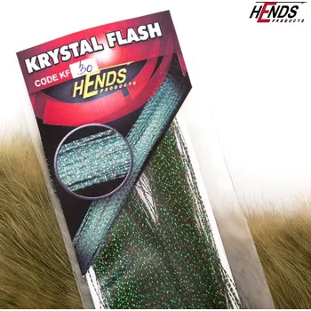 Umělá nástraha Krystal Flash HENDS KF30 černá zelená