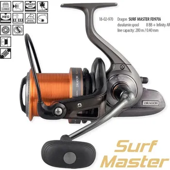 Rybářský naviják Naviják DRAGON Surf Master FD970i