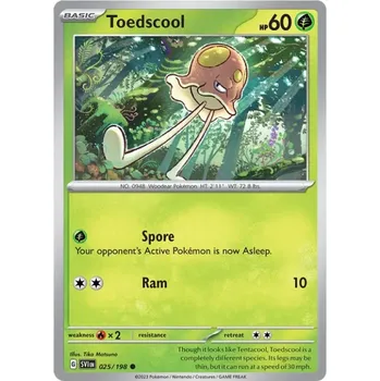 Sběratelská karetní hra Pokémon karta Toedscool 025/198