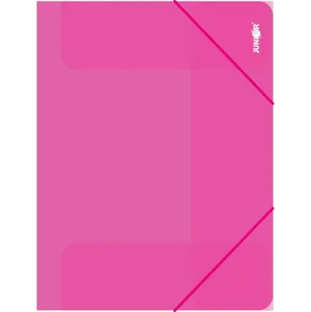 Zakládací mapa s gumičkou PP/A4, průhledná/červená