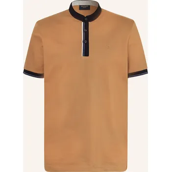 Pánská košile Olymp Pánská Polokošile Z Piké, hnědá, XXL