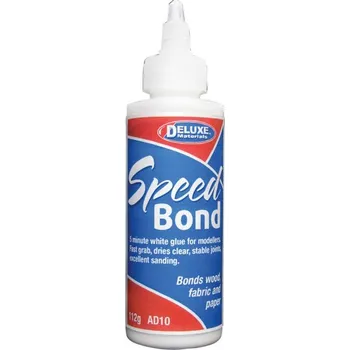 Průmyslové lepidlo Deluxe Materials Speedbond PVA lepidlo na dřevo, papír, překližku 112ml
