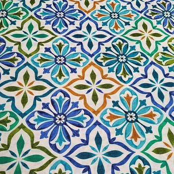 BYTEMA Dekorační látka JONELA TYRKYSOVÁ šíře 140 cm