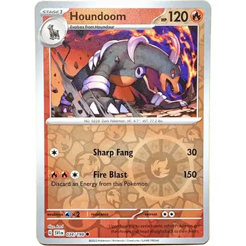 Sběratelská karetní hra Pokémon karta Houndoom 034/198 Reverse Holo