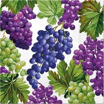 Papírový kapesník Ubrousky PAW L 33x33cm Natural Grapes