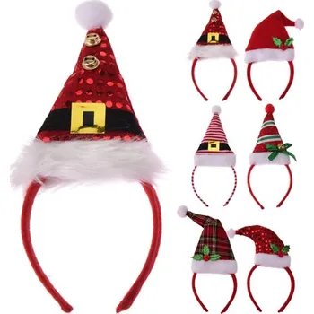 Vánoční dekorace Čelenka - Vánoční čepice pro děti (6 designů)