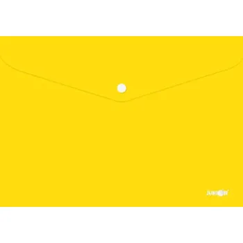 Obal s patentkou PP / A4, žlutý