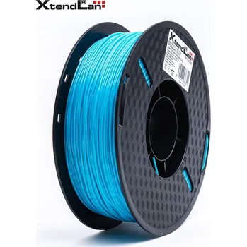 Filament XtendLan filament TPU jezerně modrý Plastické vlákno, pro 3D tisk, TPU, průměr 1,75mm, hmotnost materiálu 1kg, tvrdost 95A, jezerně modré 3DF-TPU1.75-LBL 1kg