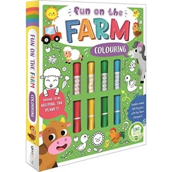 Cizojazyčná kniha Fun on the Farm Colouring - Igloo Books Ltd