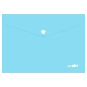 Obal s patentkou PP / A5 Pastel - modrý