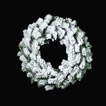 Vánoční dekorace Vánoční věnec - zasněžený, průměr 35 cm