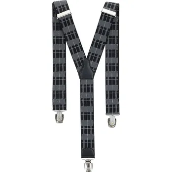 Kšandy Šle pánské RANGER Dyz35.043, délka 130cm, šíře 3,5cm, tvar Y, černošedá kostka