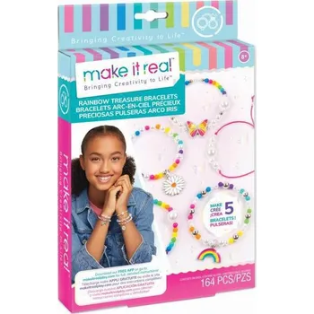 kreativní sada Make It Real Sada na výrobu náramků Rainbow Treasure