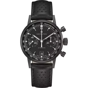 Hodinky Hamilton - H38446730 - Intra-Matic Auto Chrono All Black Edition