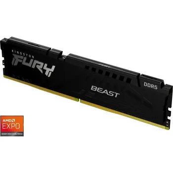 Operační paměť Kingston Fury Beast Black EXPO 8GB DDR5 5600MT/s Operační paměť, DDR5, 8GB, 5600MT/s, DIMM, CL36, černá KF556C36BBE-8