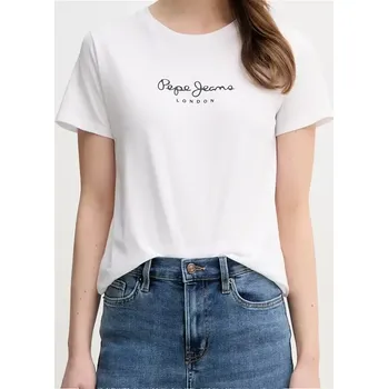 Dámské tričko Pepe Jeans triko bílé, L (Triko v bílé barvě značky Pepe Jeans London)