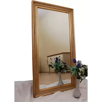 Zrcadlo XXL masiv Zrcadlo zlaté Zaros fay 120x65 cm Zlatá