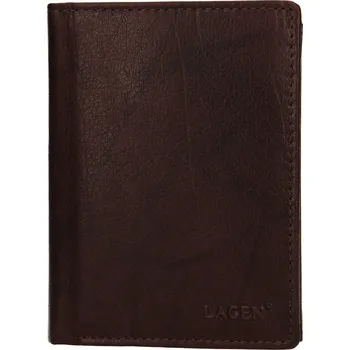 Peněženka Pánská kožená peněženka Lagen Thores - tmavě hnědá