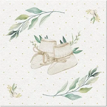 Papírový ubrousek Ubrousky PAW AIRLAID 40x40 cm Hello Baby