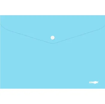 Obal s patentkou PP / A4 Pastel - modrý