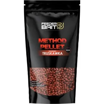 FeederBait Pelety Method Pellet 4mm 800g - Jahoda