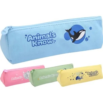 Penál Pouzdro na pera M&G Animals Know, plátěné, mix