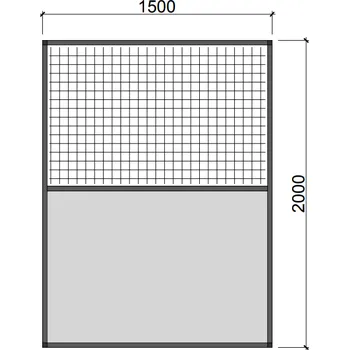 Plot Hliníkový rám s výplní RVP2 Esafort 16 x 16 x 1,2 mm Antracitová