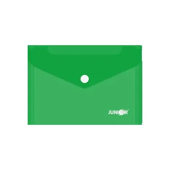 Obal s patentkou PP/A6, průhledný/zelený