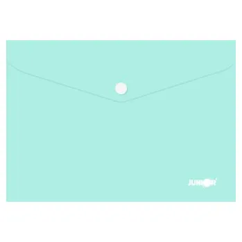 Obal s patentkou PP / A5 Pastel - zelený