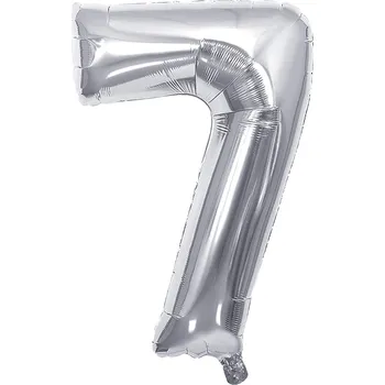 Narozeninový balónek, stříbrný 40" (100 cm) číslo 7