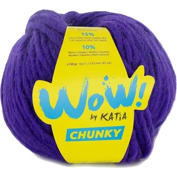Příze Katia Wow Chunky 70 Lilac Pletací příze