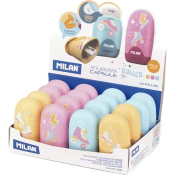 Pryž Guma + struhadlo MILAN Capsule Roller (4 barvy)