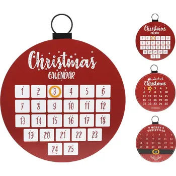 Vánoční dekorace Vánoční kalendář 33 cm kovový, magnetický (3 varianty)