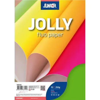 Dekorační papír A4 10 ks Fluo zelený 250 g