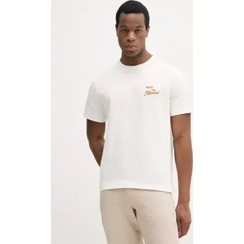 Pánské tričko Bavlněné tričko United Colors of Benetton 34BNU10AP béžová 01X, vel. L