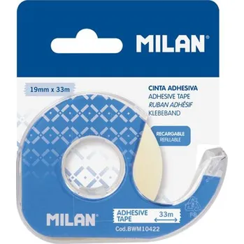 Lepicí páska Lepicí páska průsvitná MILAN 19 mm x 33 m s dispenzerem - blistr