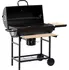 Zahradní gril Zahradní gril na uhlí Blackie s policemi a popelníkem 101 x 94,5 cm černý